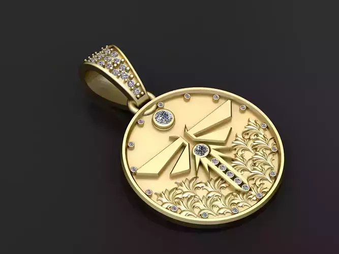 DEYURO COIN PENDANT 3D PRINTABLE MODEL
