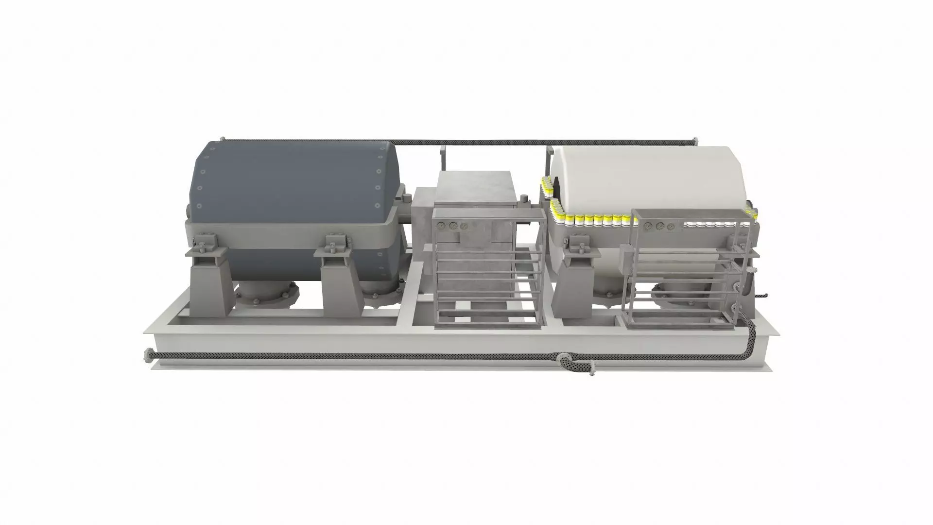 Ethylene Compressor Low-poly 3D model_0