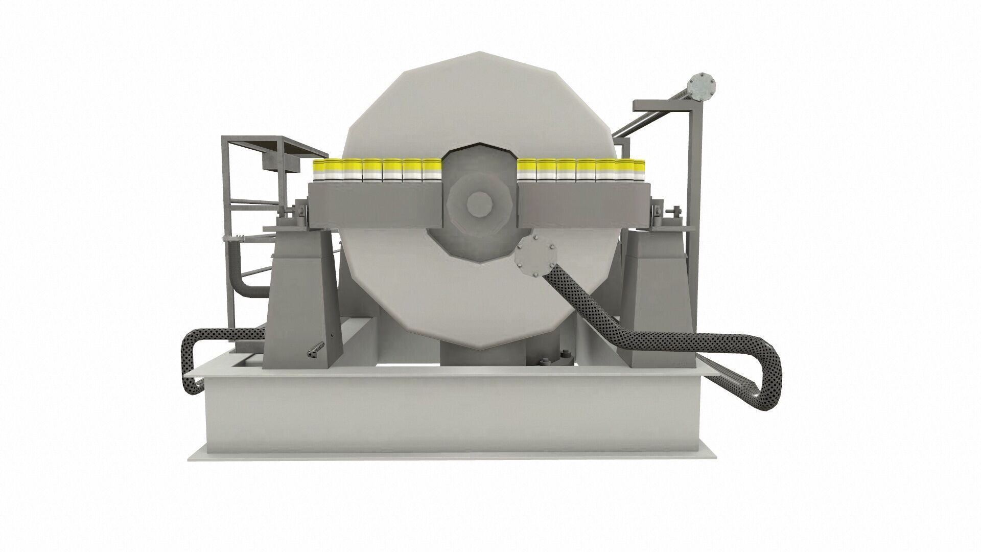 Ethylene Compressor Low-poly 3D model_5