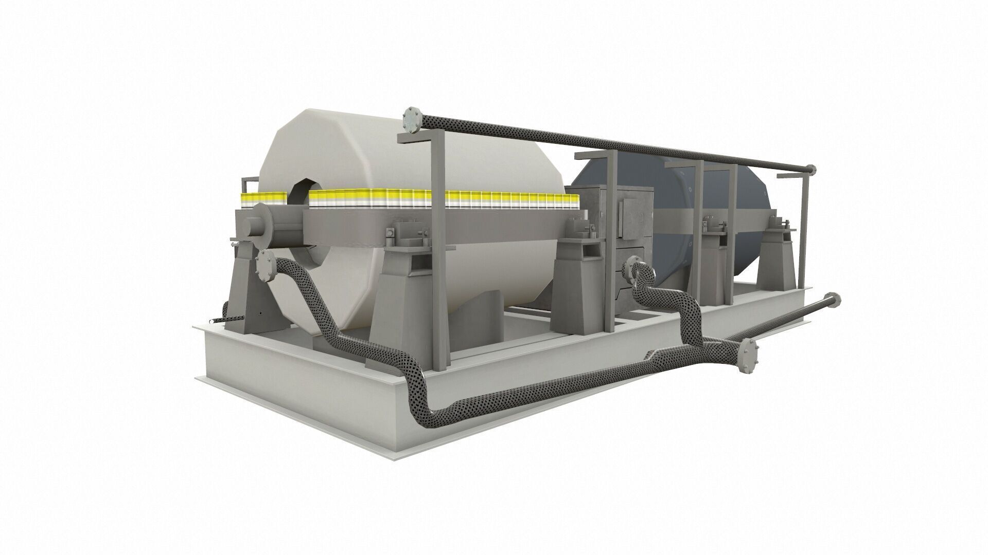 Ethylene Compressor Low-poly 3D model_4