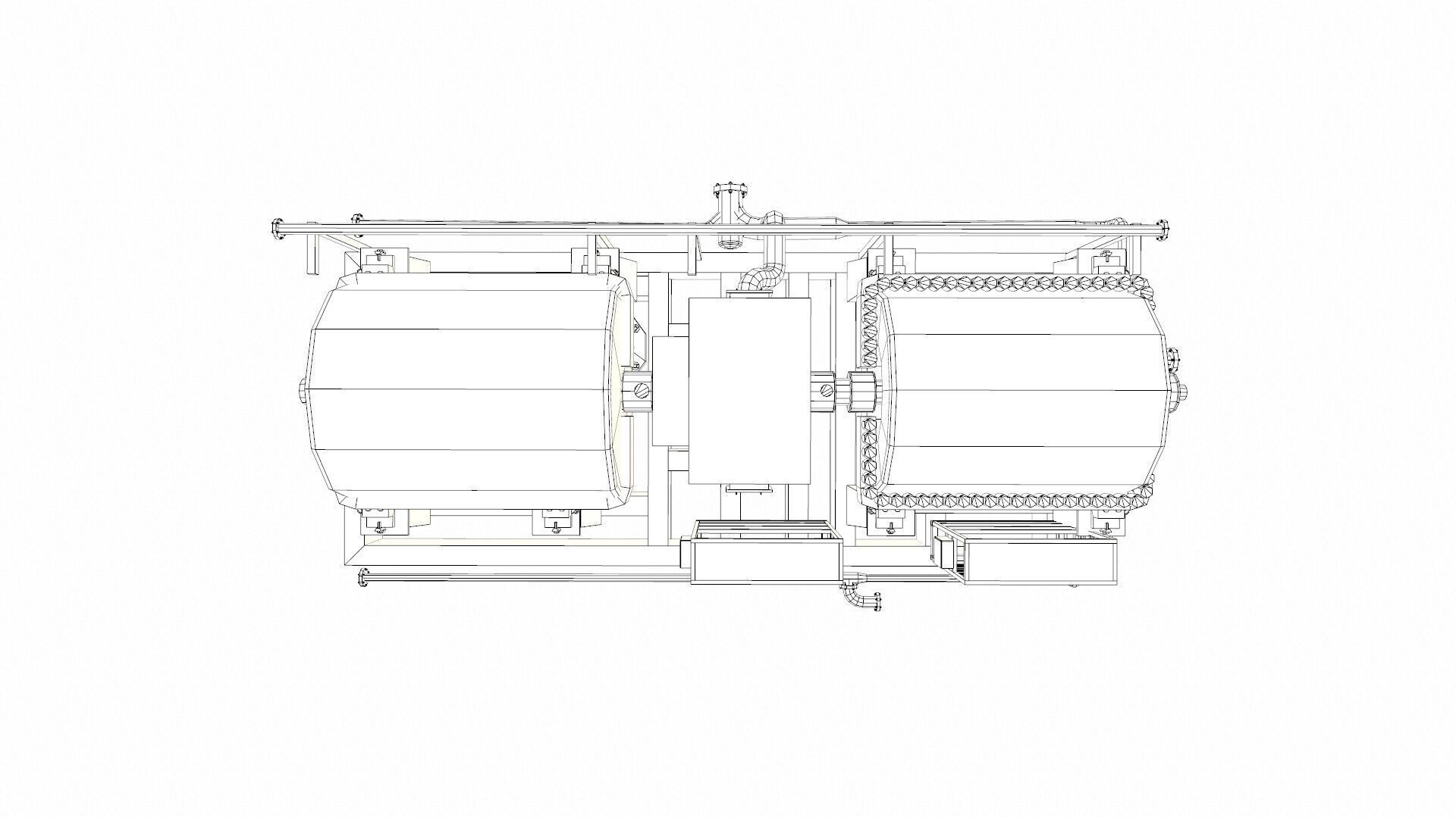 Ethylene Compressor Low-poly 3D model_10