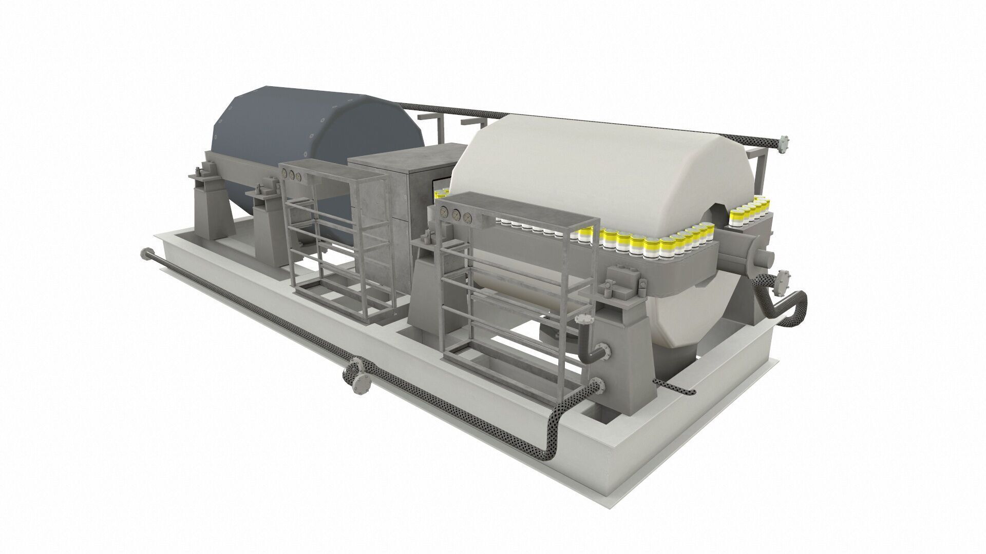 Ethylene Compressor Low-poly 3D model_8