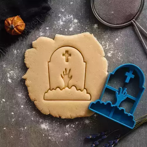 Halloween Grave - Tomb Cookie Cutter - Halloween Surprise Gift 3D print model