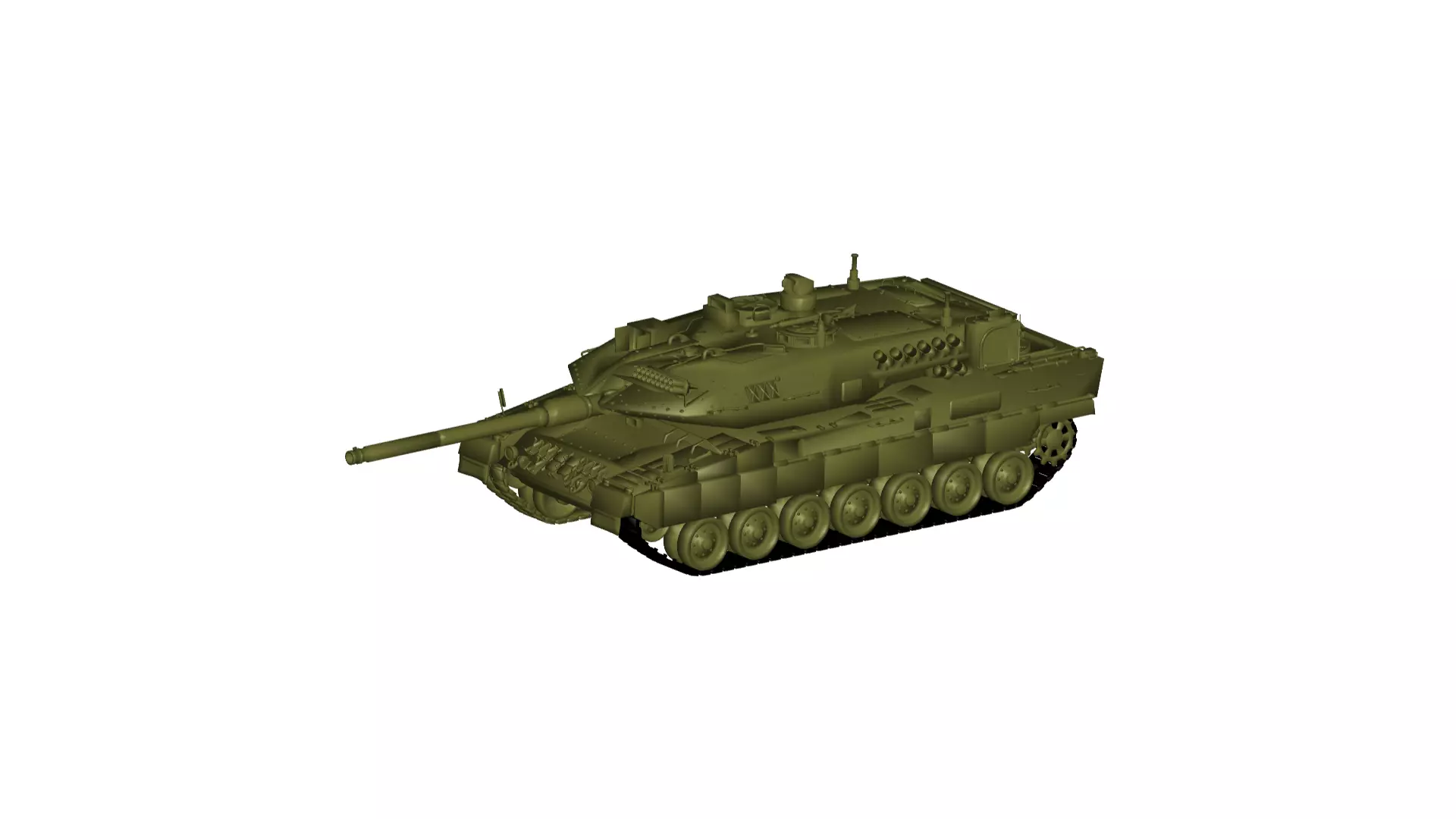 Leopard 2 battle tank 3D model_0