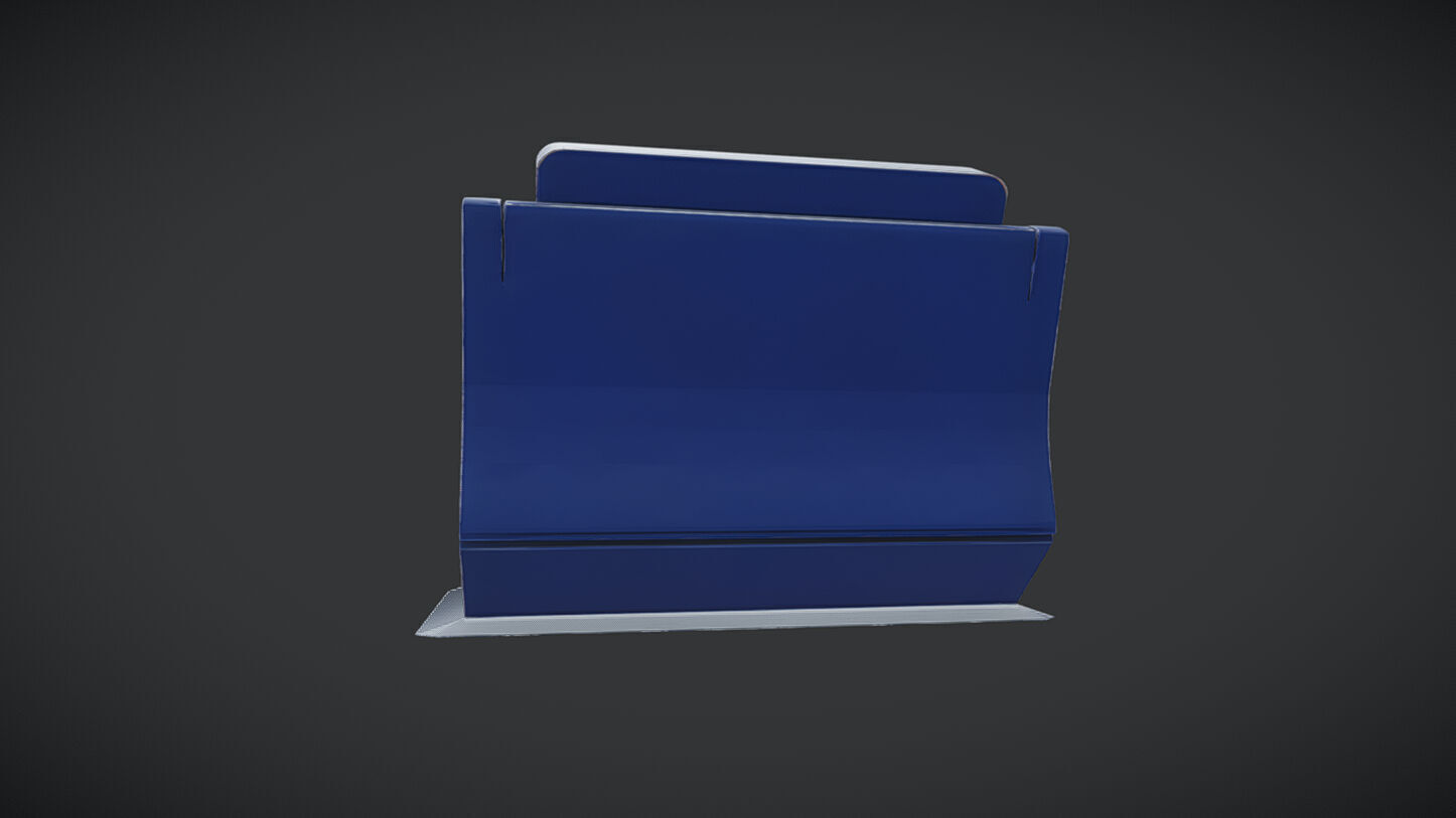 futuristic control console 3D model_3