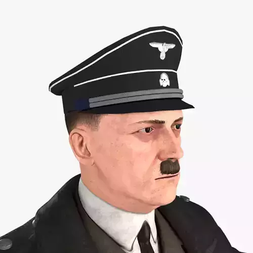 Hitler Animated Rigged 3D model