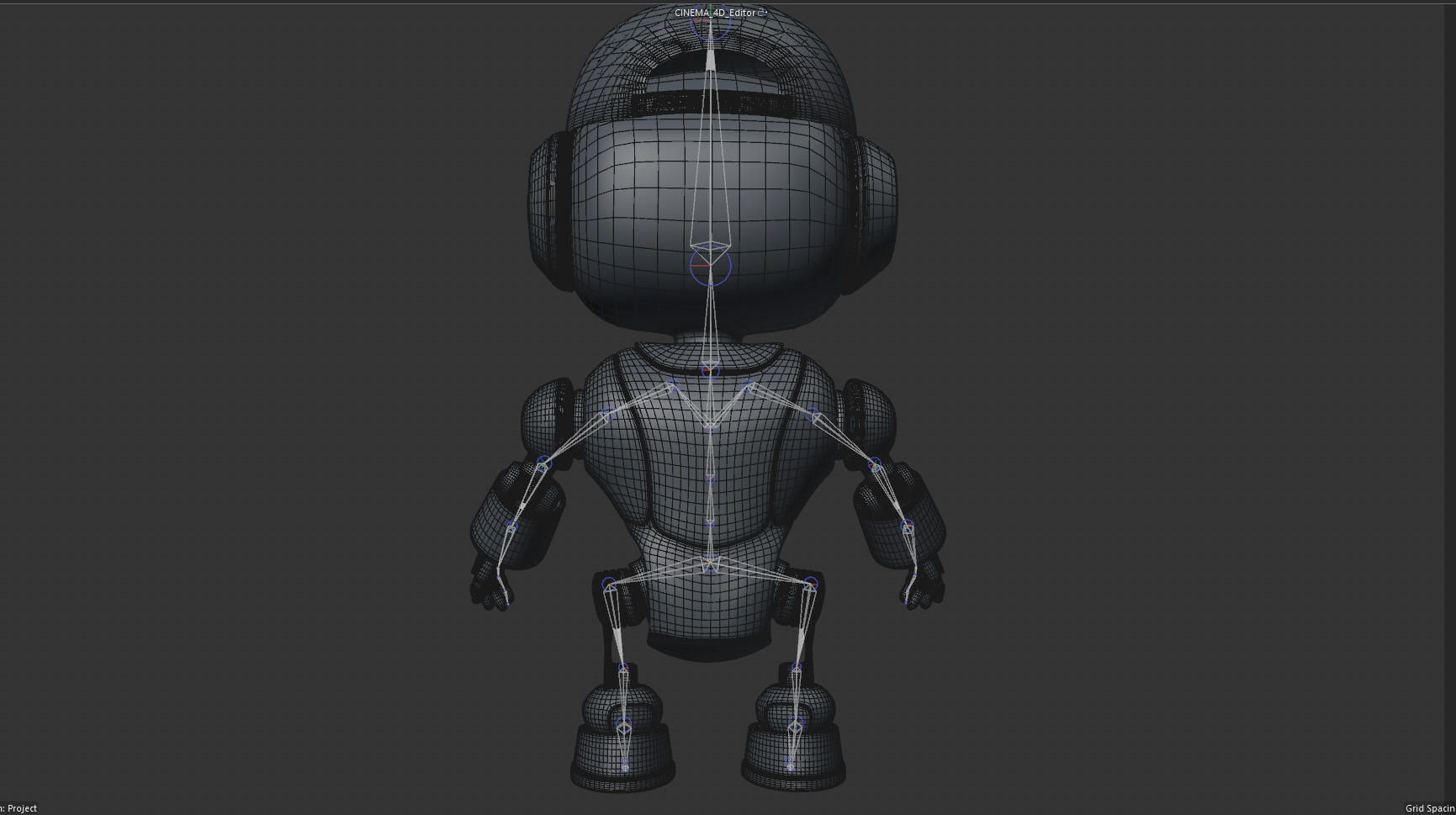 RoboBuddy  Futuristic Mascot Robot Low-poly 3D model_10