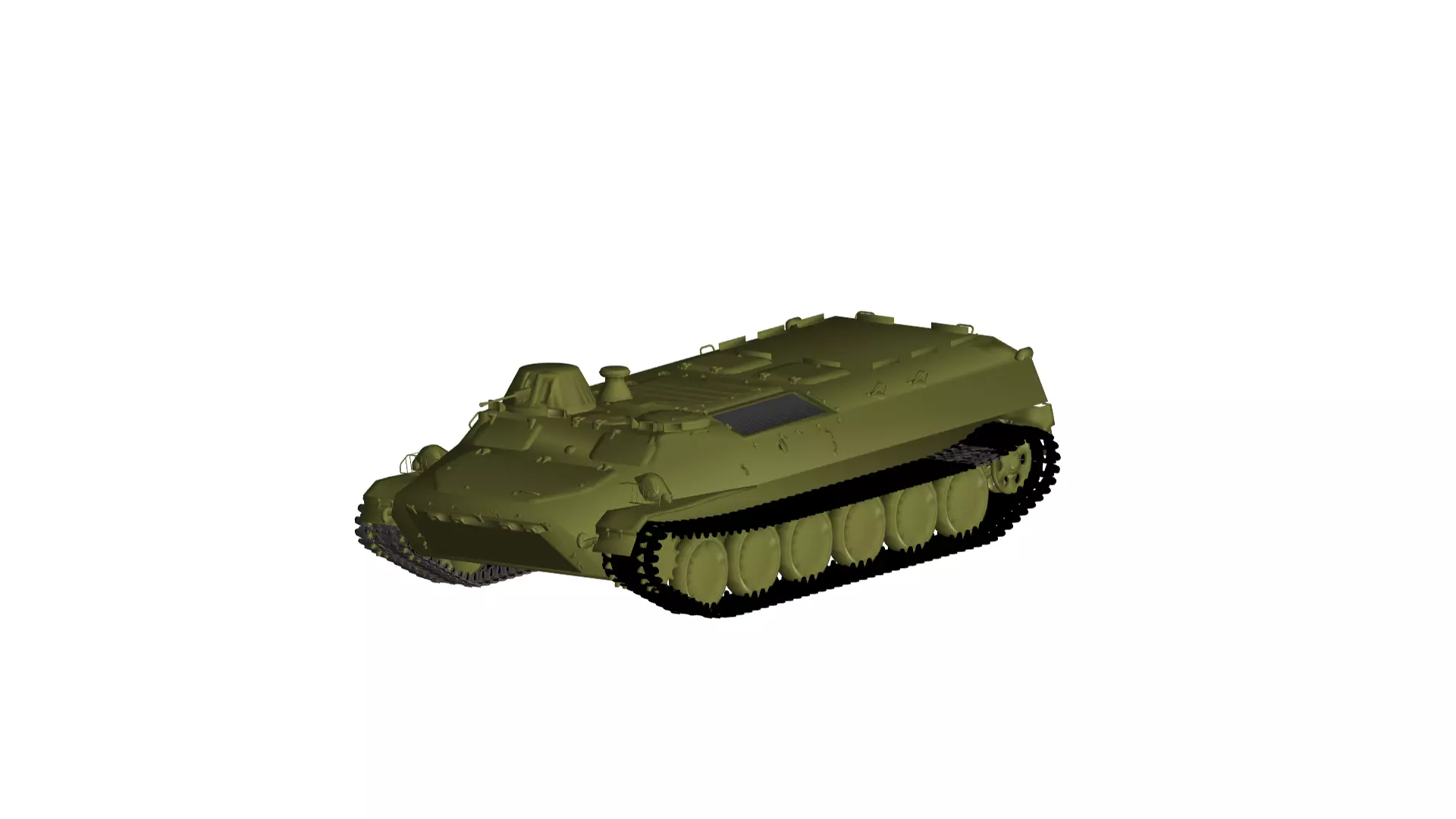 MT-LB armored fighting vehicle 3D model_0