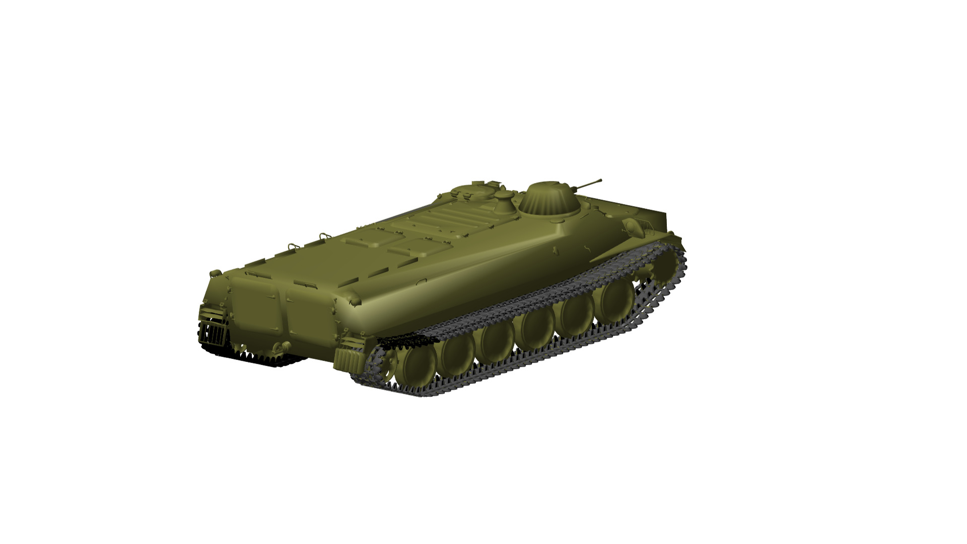 MT-LB armored fighting vehicle 3D model_1