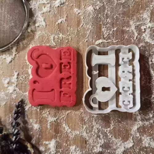 I m Free Divorced Cookie - Clay Cutter - Funny Divorce Figure