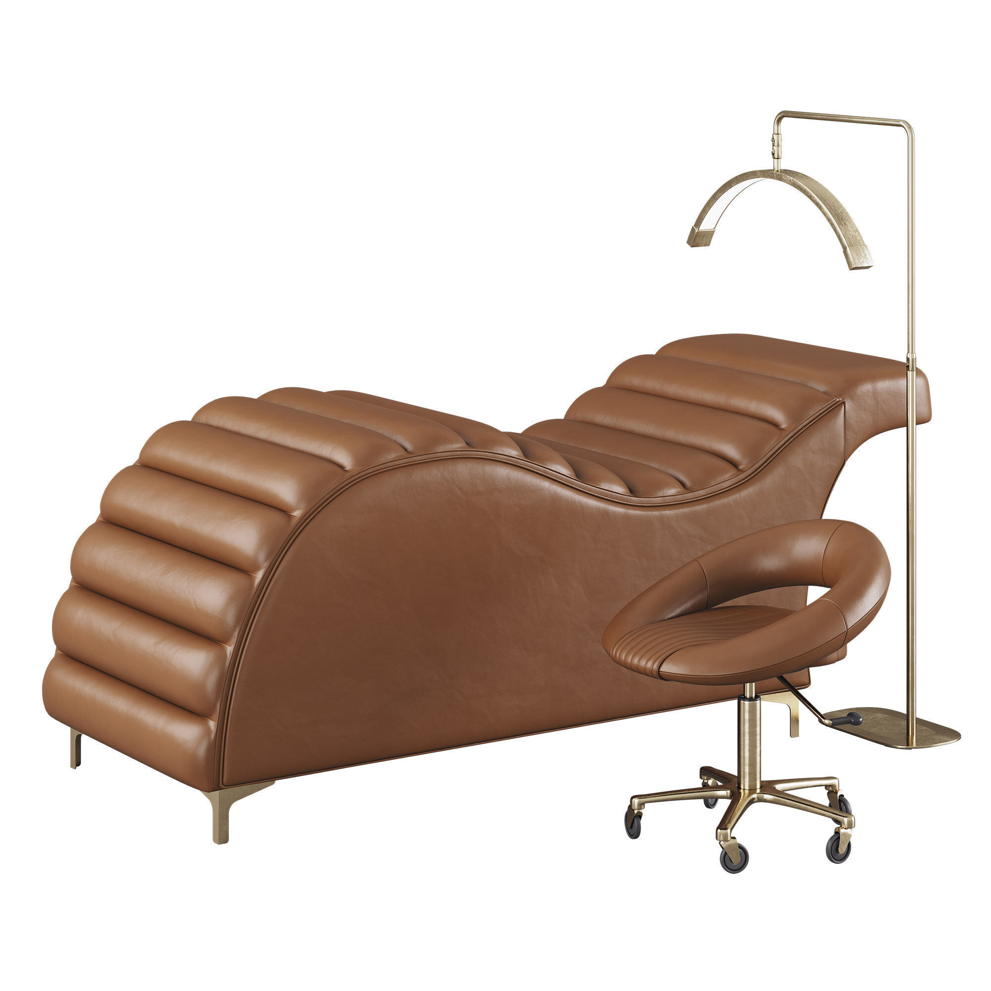 Edda Cloud Ergonomic Salon Bed Low-poly 3D model_2