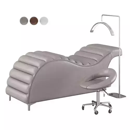 Edda Cloud Ergonomic Salon Bed Low-poly 3D model