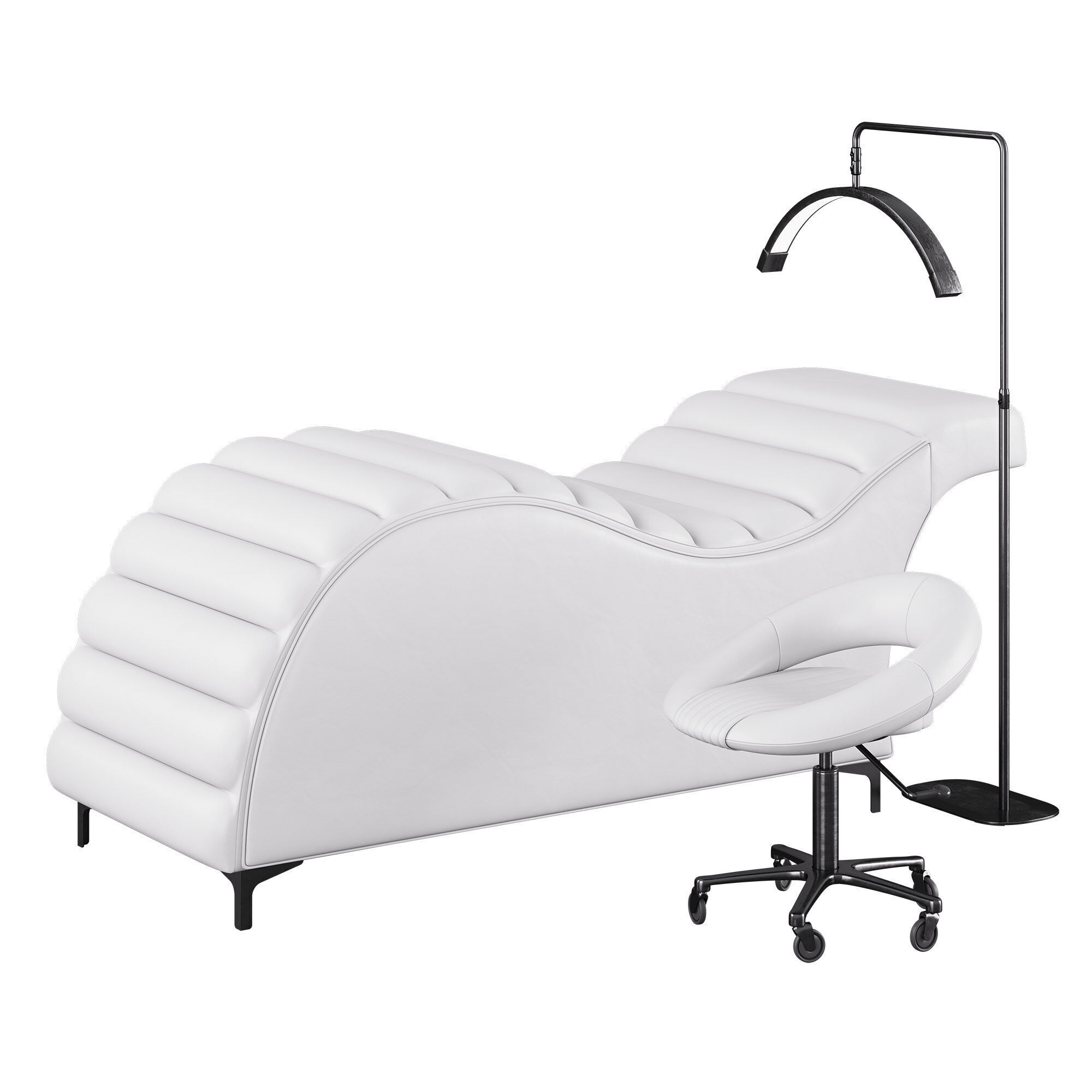 Edda Cloud Ergonomic Salon Bed Low-poly 3D model_3