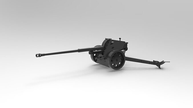 Panzerabwehrkanone 43 anti-tank gun 3D model
