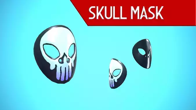 SKULL MASK CARTOON STYLIZED