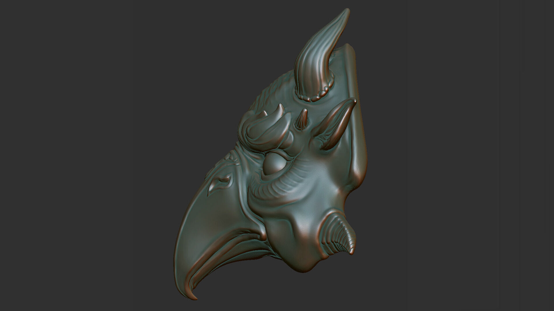 Bird Mask - 3D Sculpting 3D print model_12