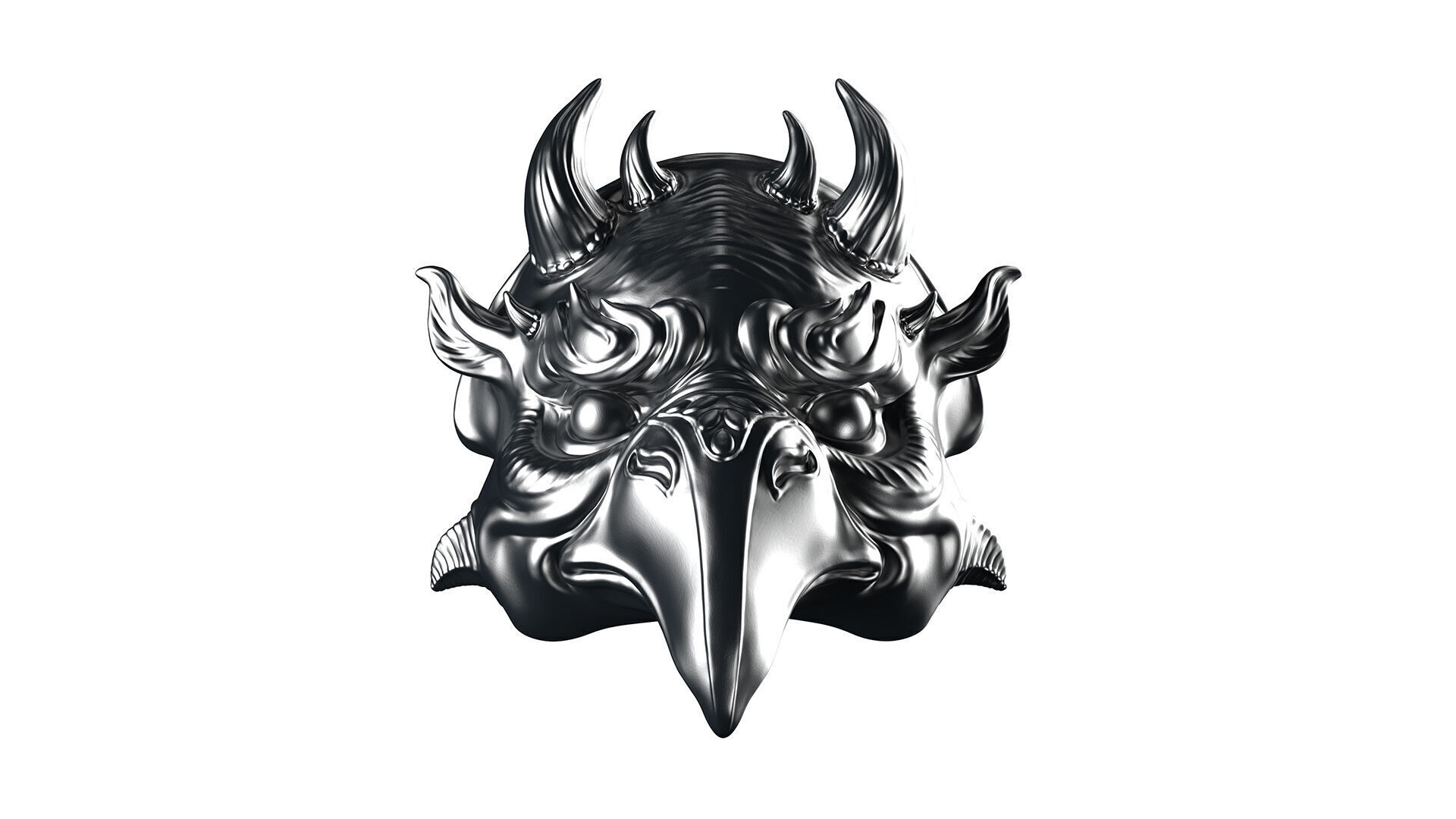 Bird Mask - 3D Sculpting 3D print model_4