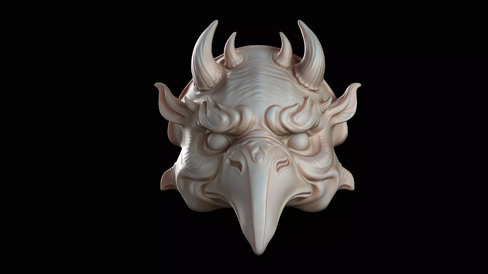 Bird Mask - 3D Sculpting 3D print model_0