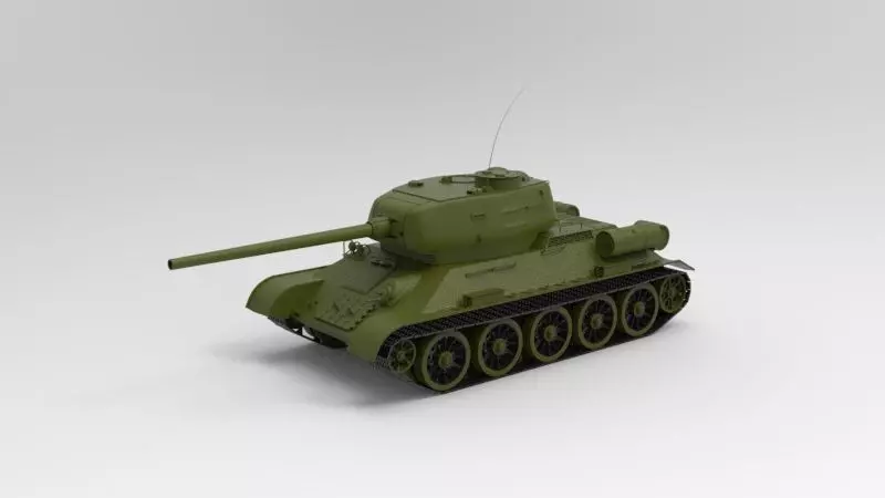 T34 heavy tank 3D model