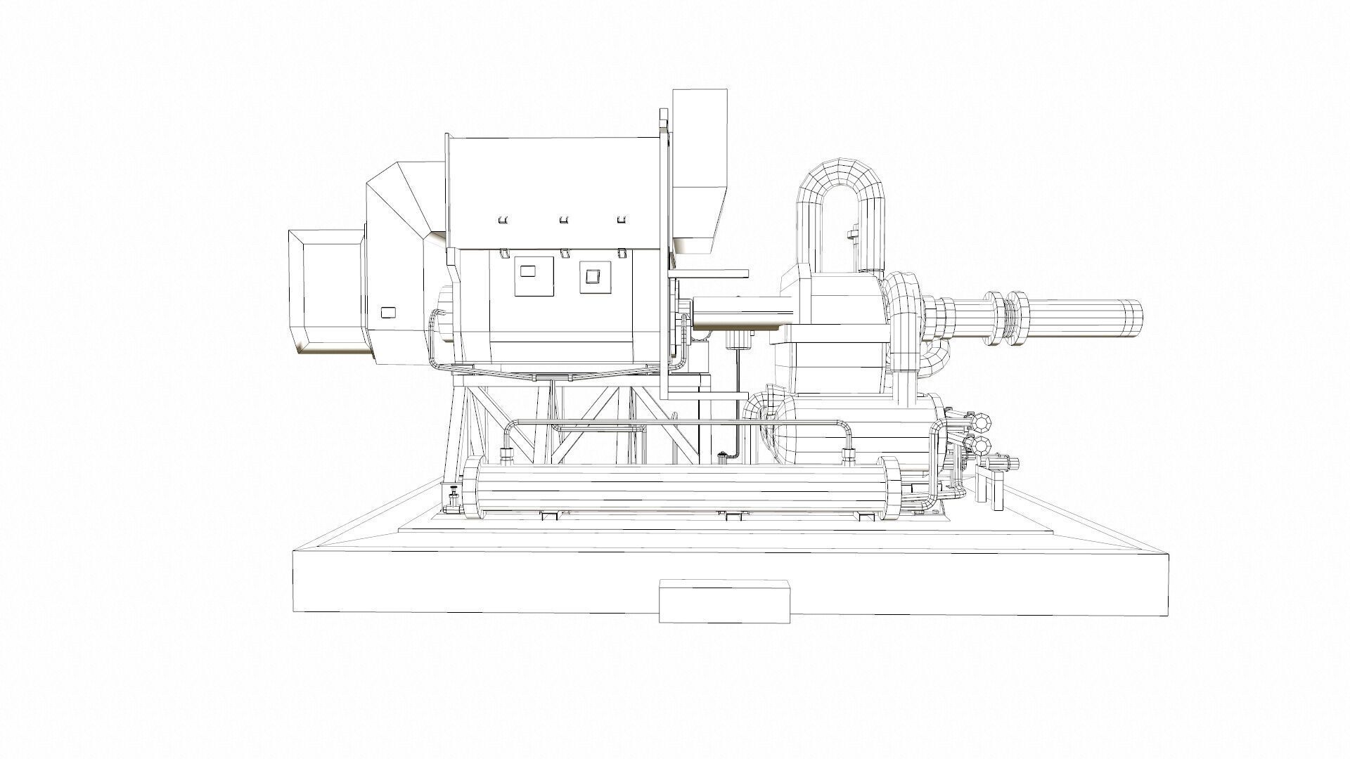 Flare Assist Compressor Low-poly 3D model_11