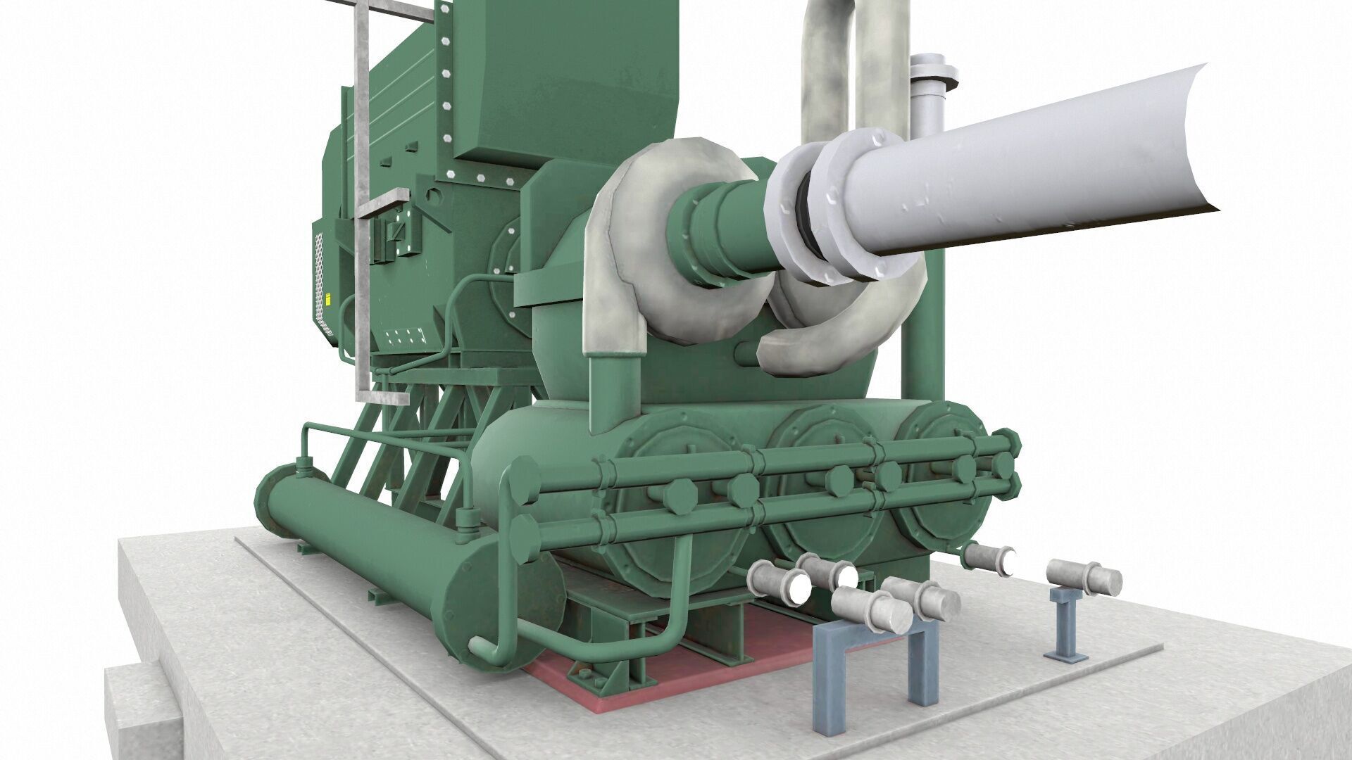 Flare Assist Compressor Low-poly 3D model_9