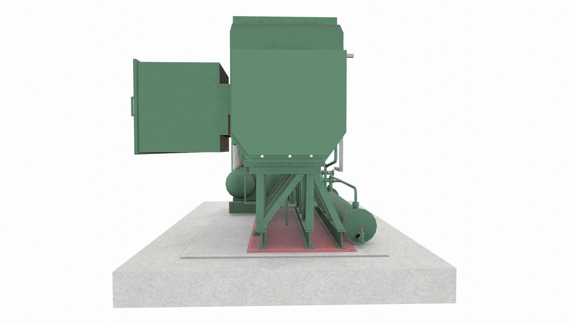 Flare Assist Compressor Low-poly 3D model_4