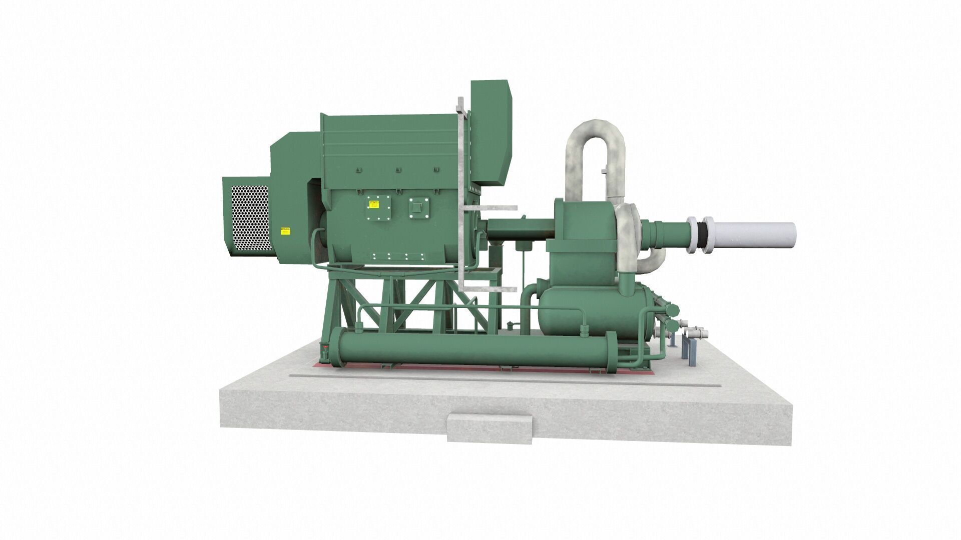 Flare Assist Compressor Low-poly 3D model_6