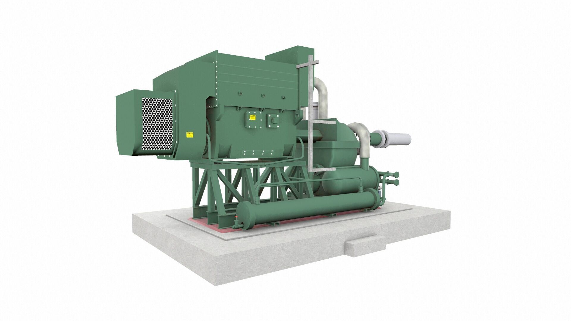 Flare Assist Compressor Low-poly 3D model_5