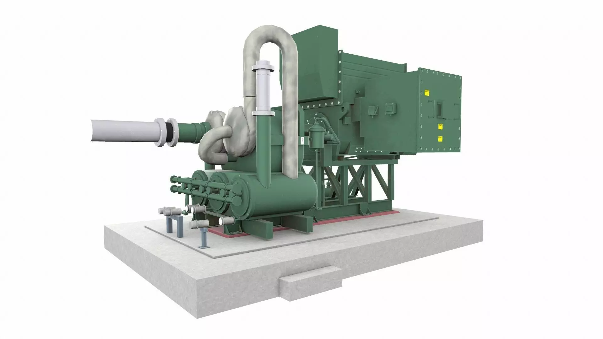 Flare Assist Compressor Low-poly 3D model_0