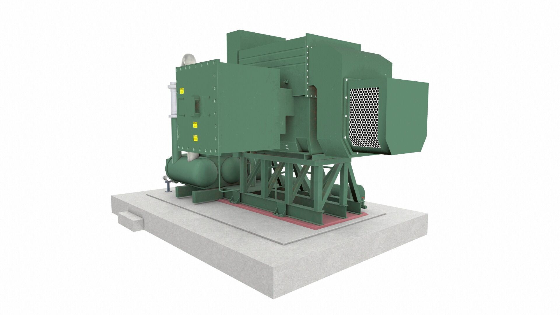 Flare Assist Compressor Low-poly 3D model_3