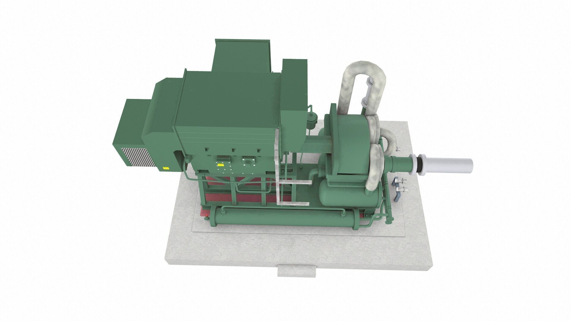 Flare Assist Compressor Low-poly 3D model_7