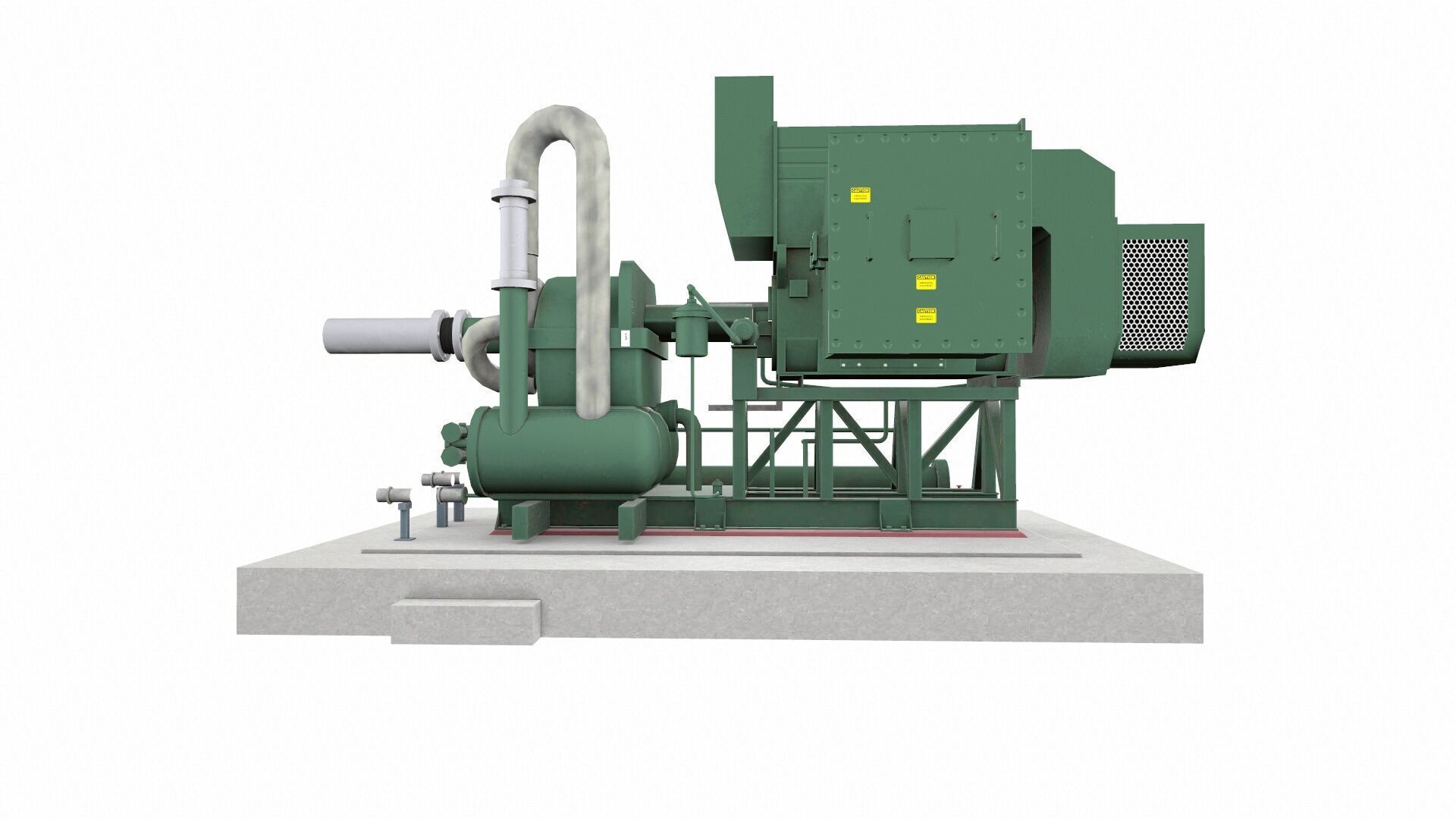 Flare Assist Compressor Low-poly 3D model_2