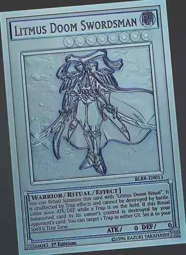 Litmus Doom Swordsman - yu-gi-oh 3D print model