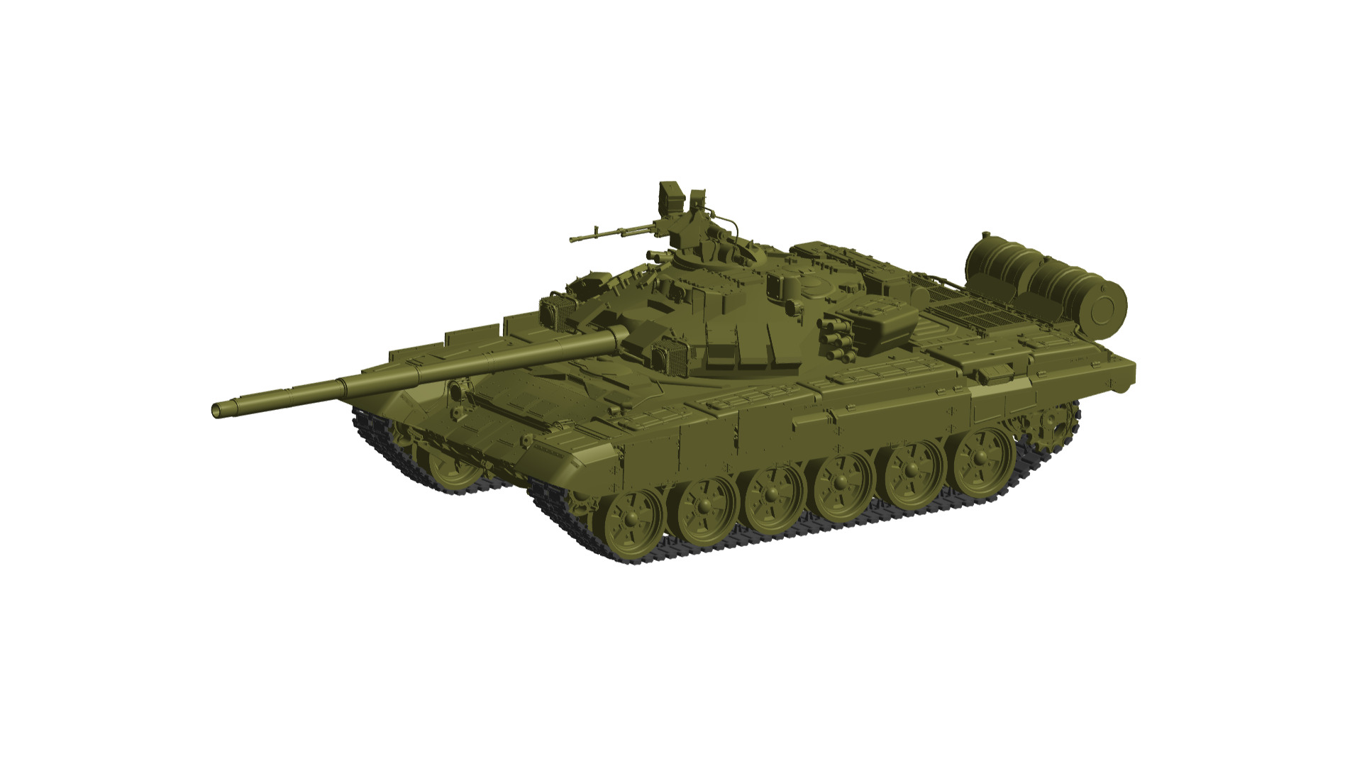 T-90 battle tank 3D model_1
