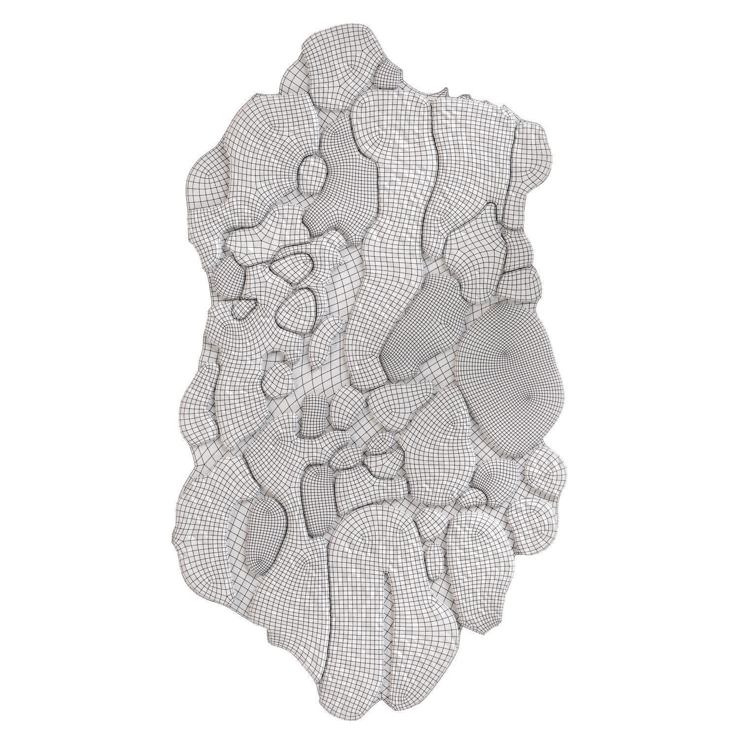 First snow carpet long 3D model_2