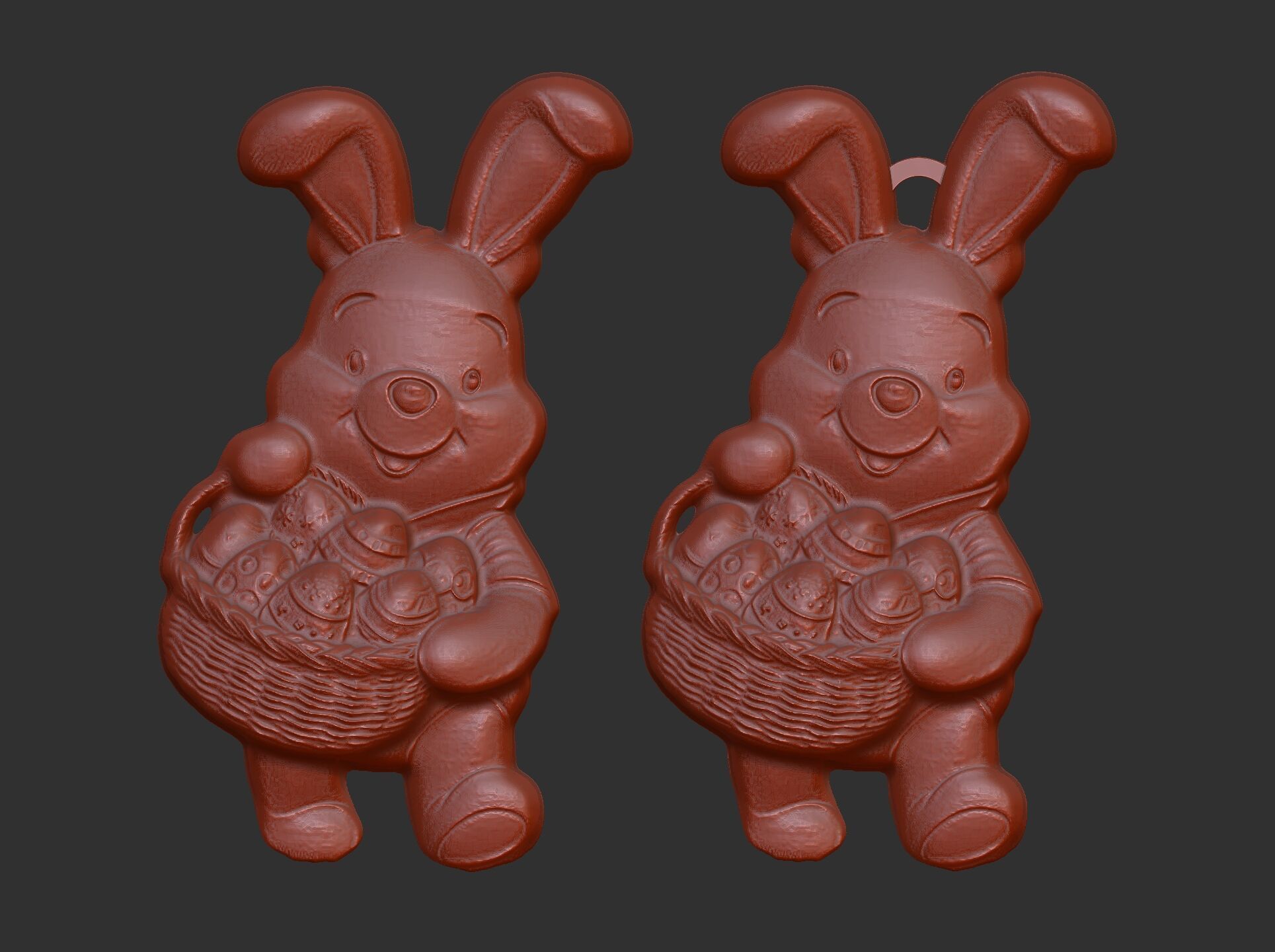 pooh bear easter decor  3D print model_4