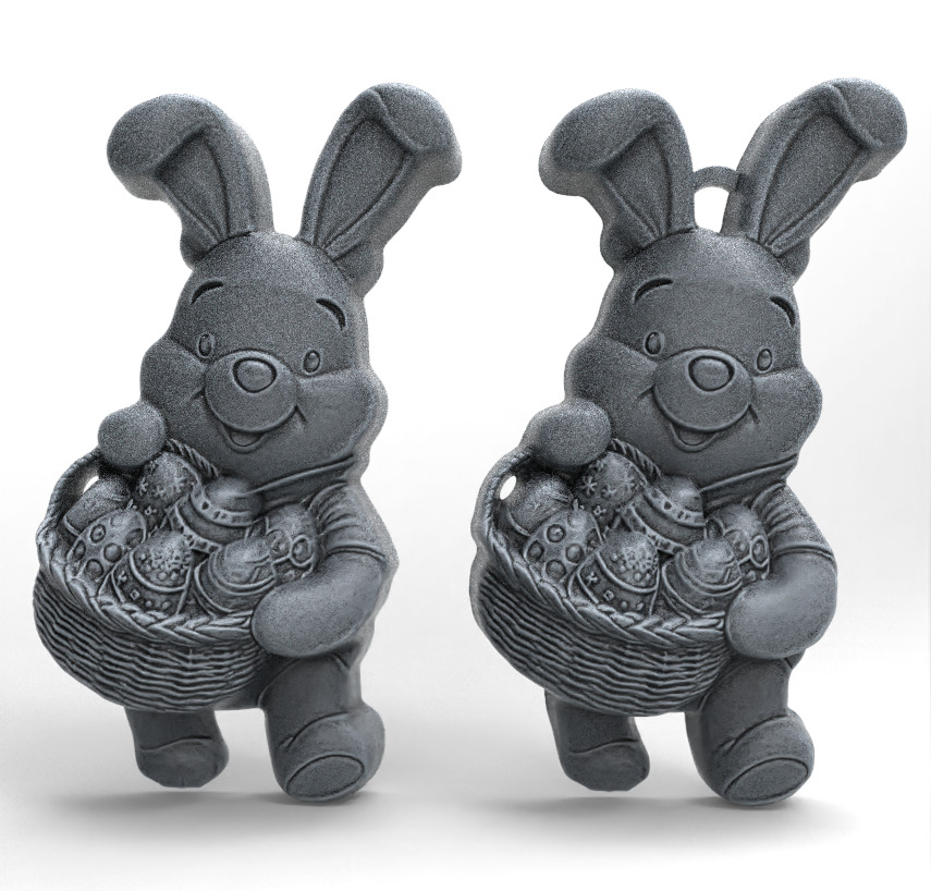 pooh bear easter decor  3D print model_2