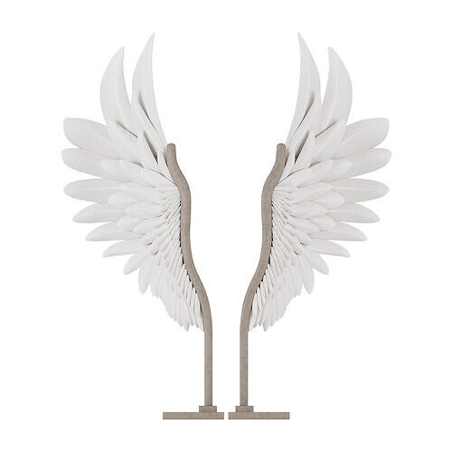 Wings 01 Low-poly 3D model