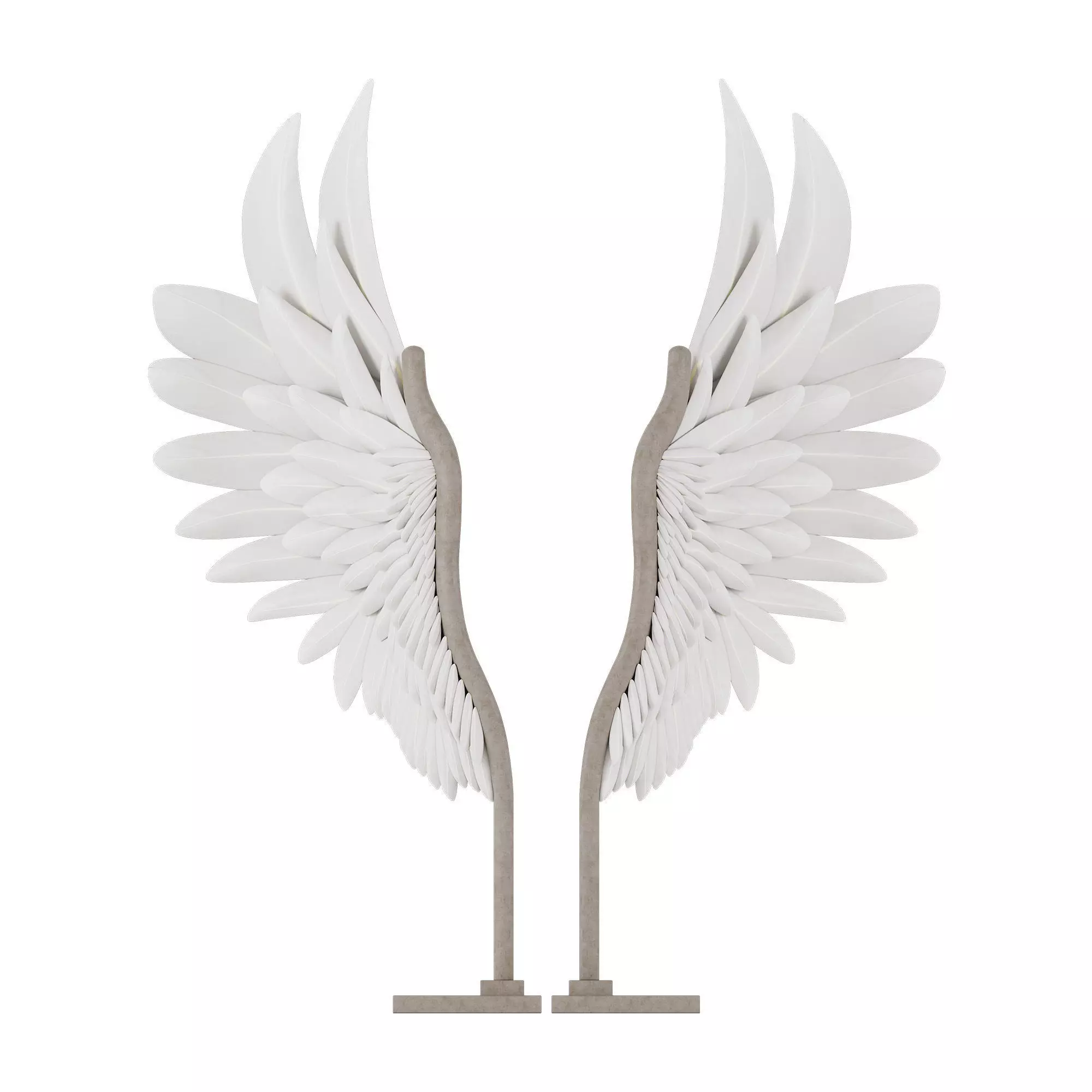 Wings 01 Low-poly 3D model_0