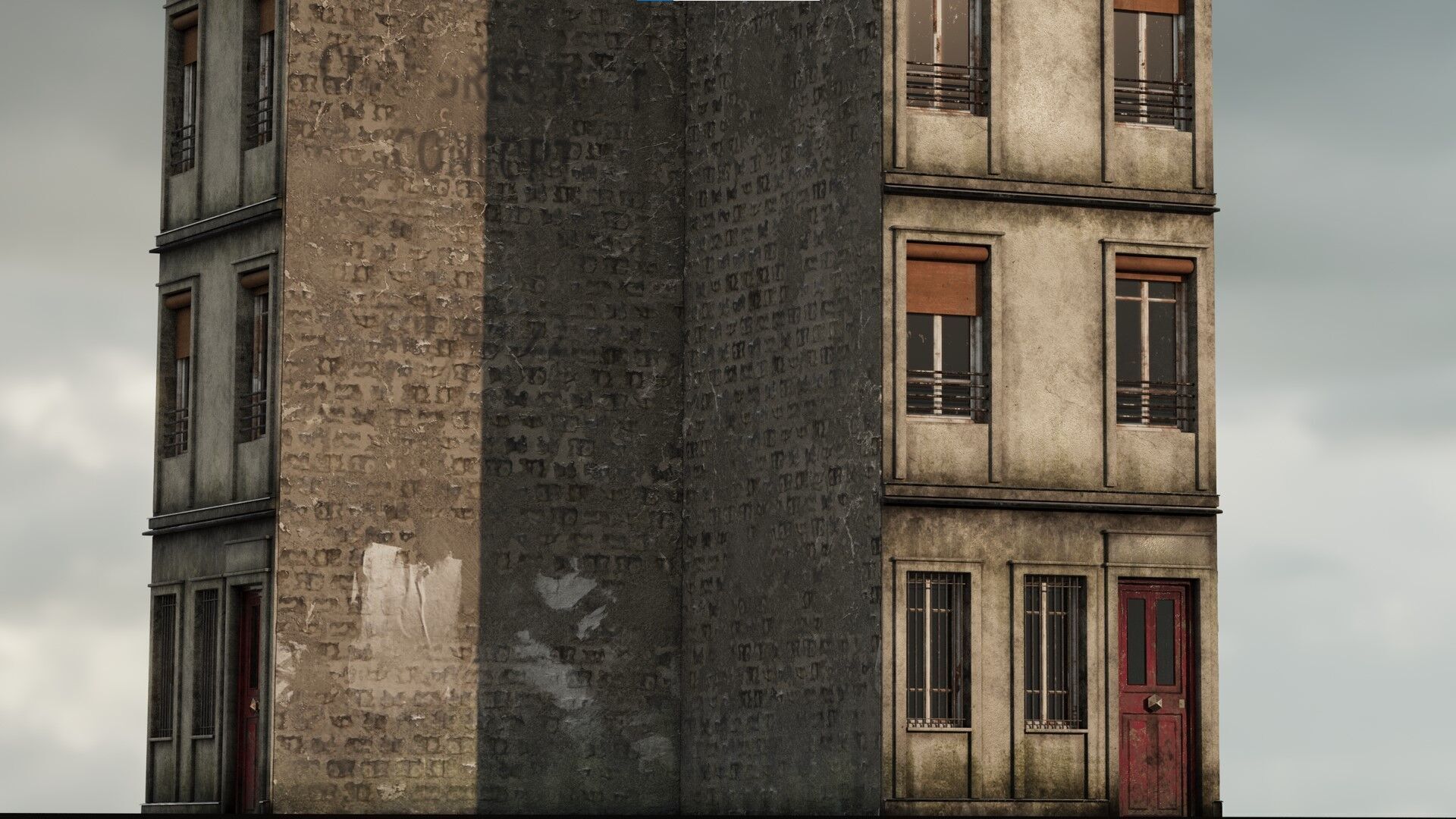 Paris Old Building Little Low-poly 3D model_1