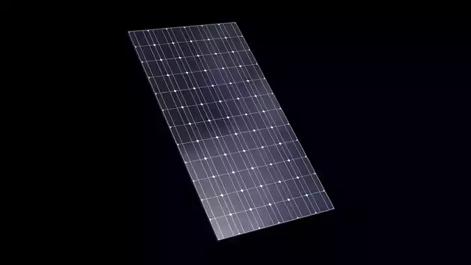 Solarpanel 2k PBR Low-poly 3D model