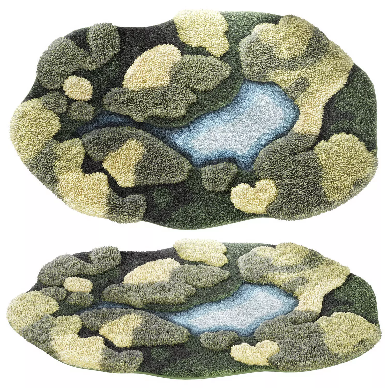 Moss Bath Mat 3D model_0