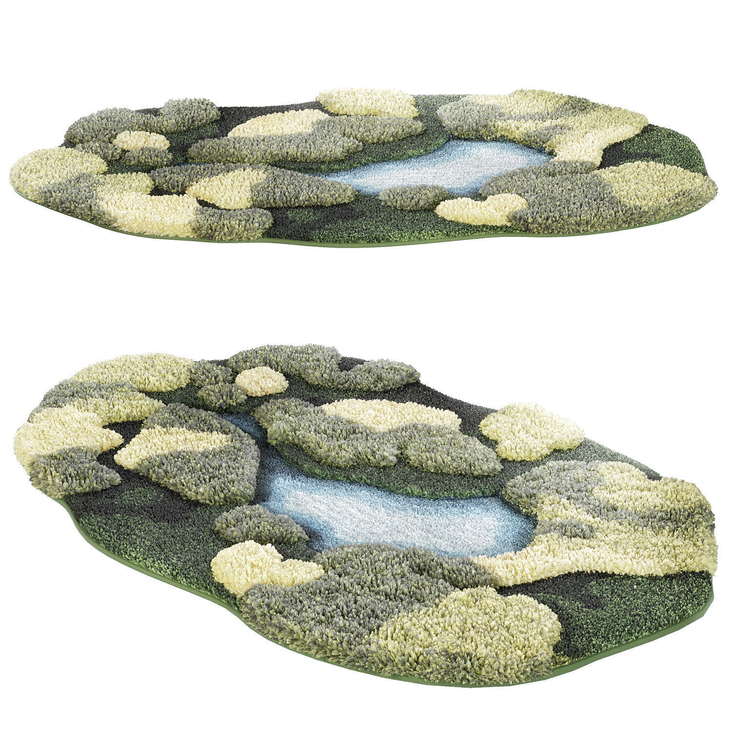 Moss Bath Mat 3D model_1
