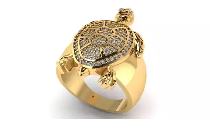 AMERICAN ENAGEMENT RING 3D PRINTABLE MODLE 