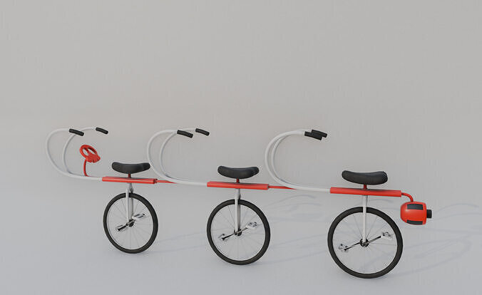 Yat Bicycle Low-poly 3D model