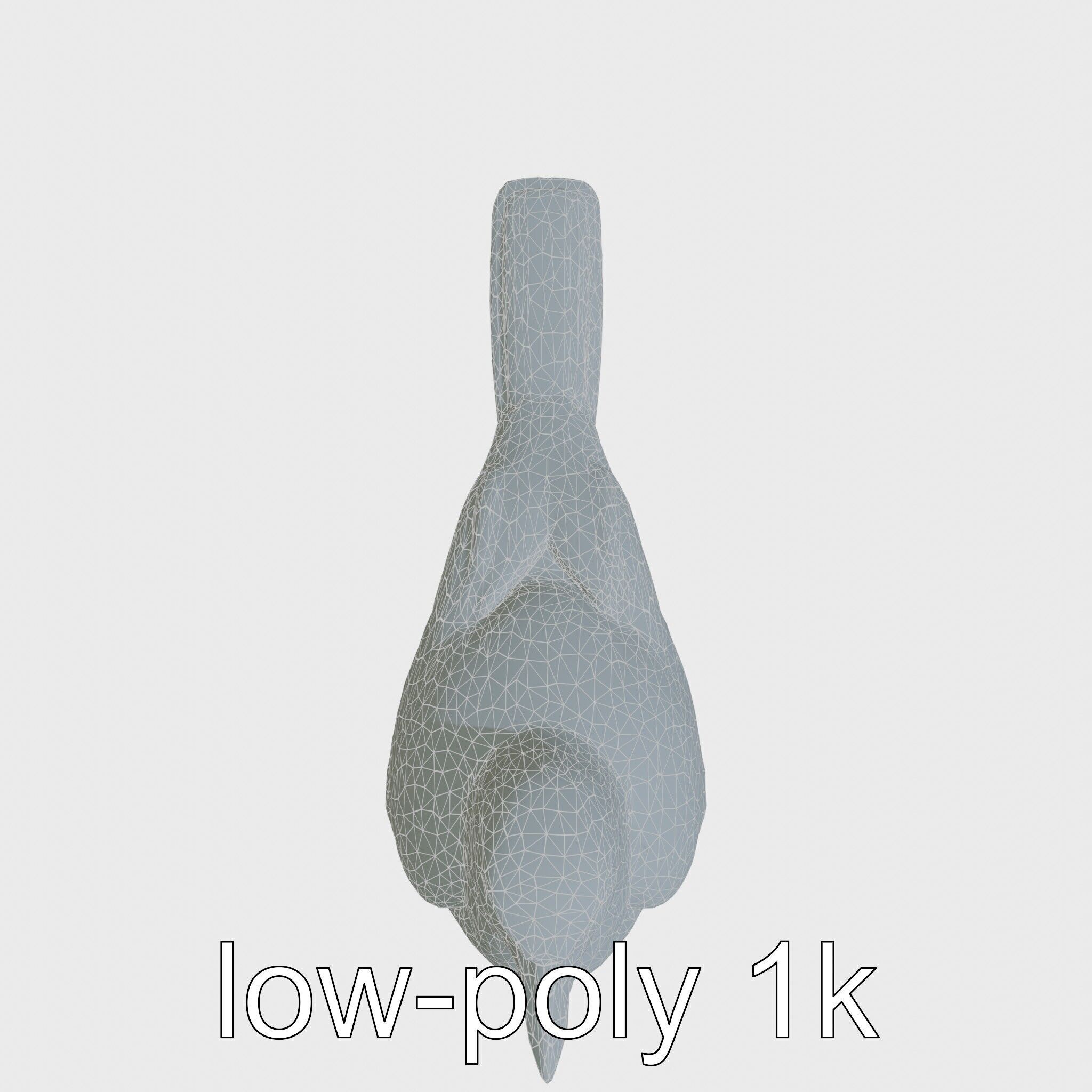 Australian Little Crow Realistic 3D Model Low-poly 3D model_24