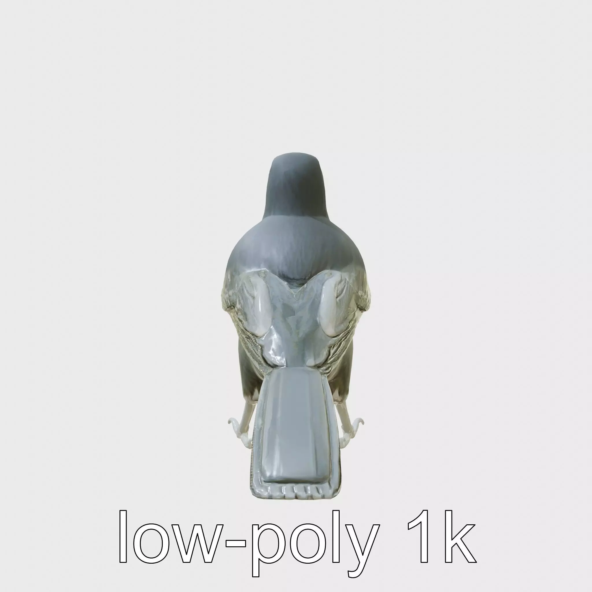 Australian Little Crow Realistic 3D Model Low-poly 3D model_0