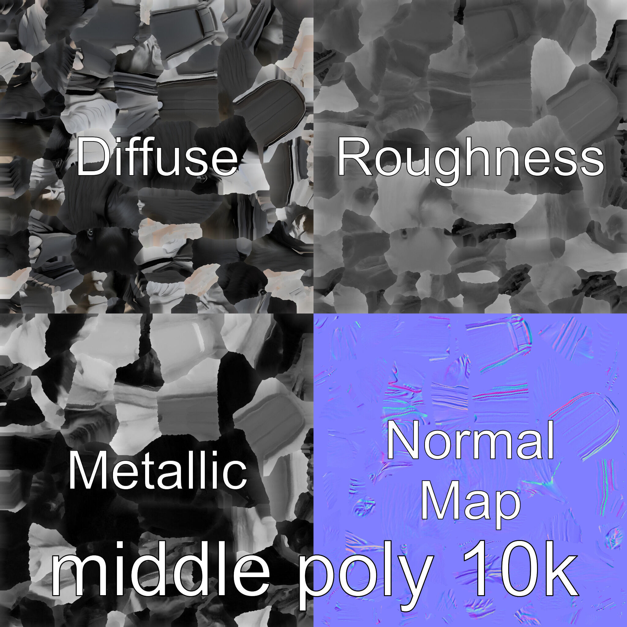 Australian Little Crow Realistic 3D Model Low-poly 3D model_30