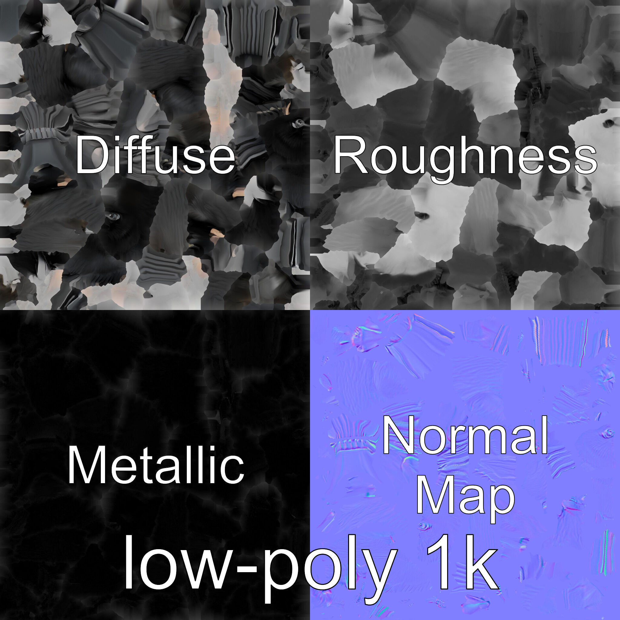 Australian Little Crow Realistic 3D Model Low-poly 3D model_29