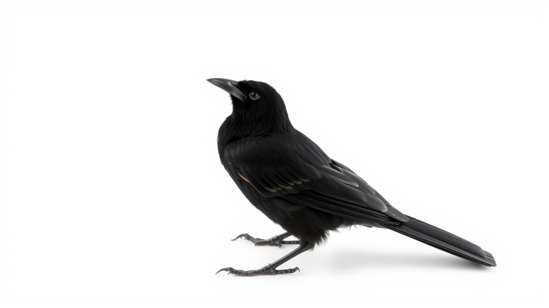 Australian Little Crow Realistic 3D Model Low-poly 3D model_3